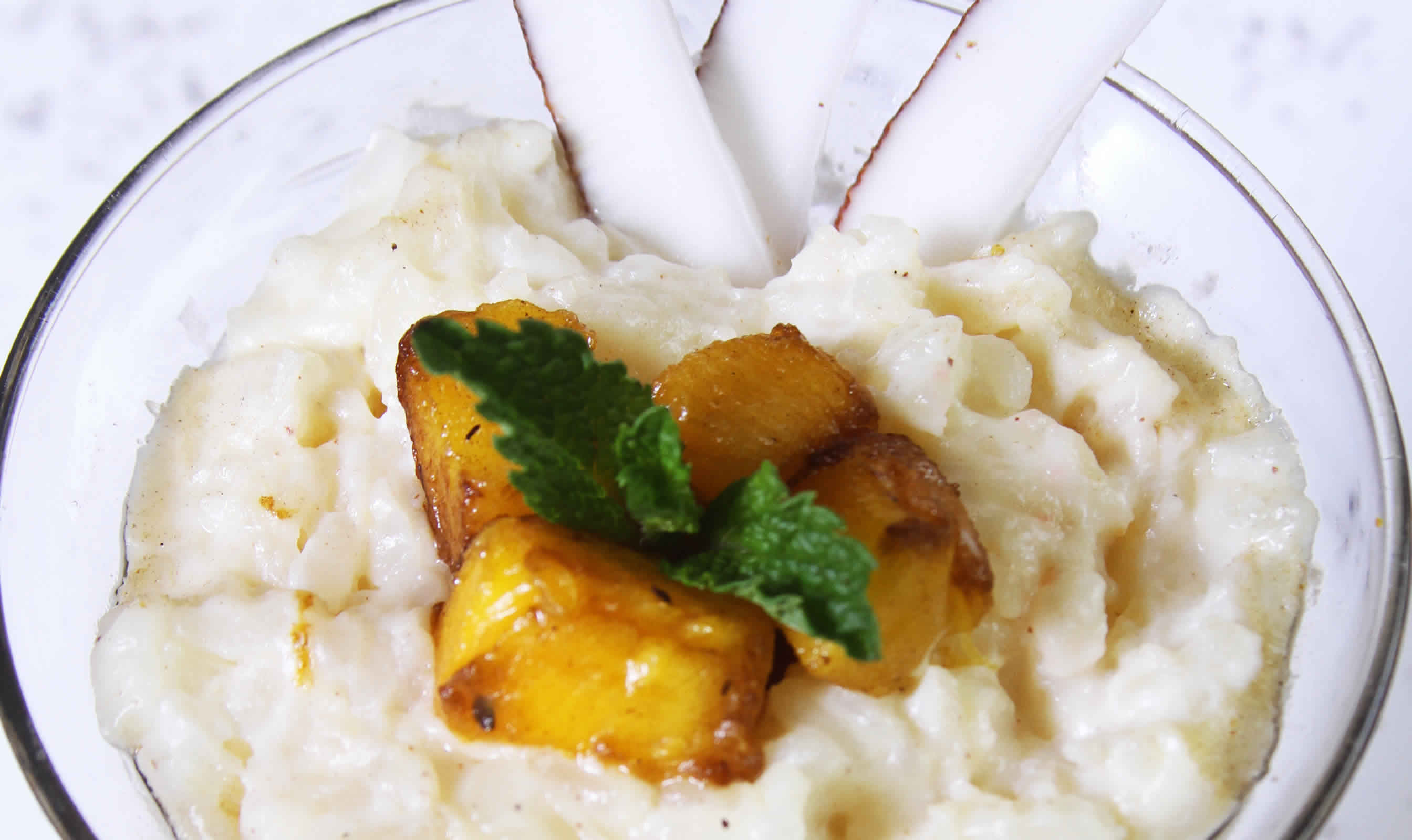 Arroz con Leche y Mango
