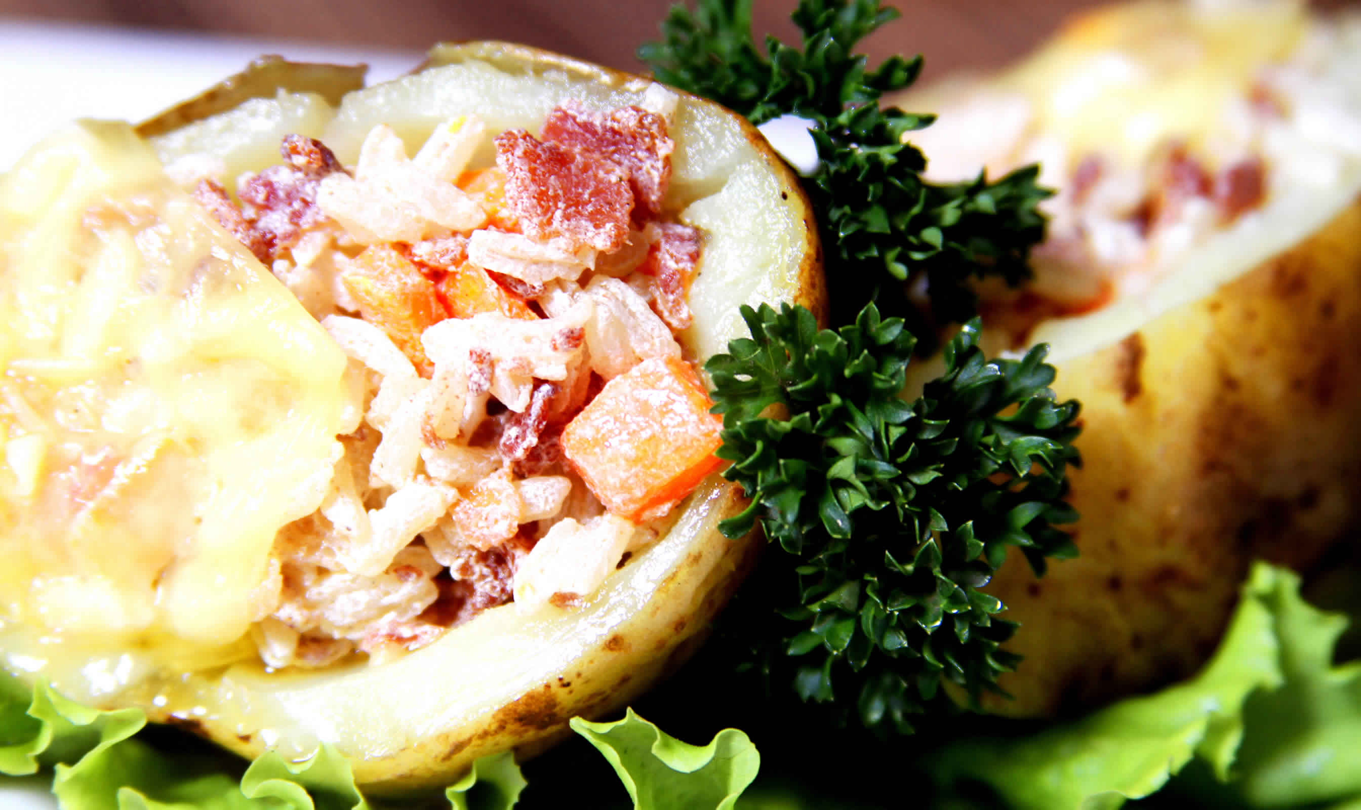 Papa Rellena con Arroz
